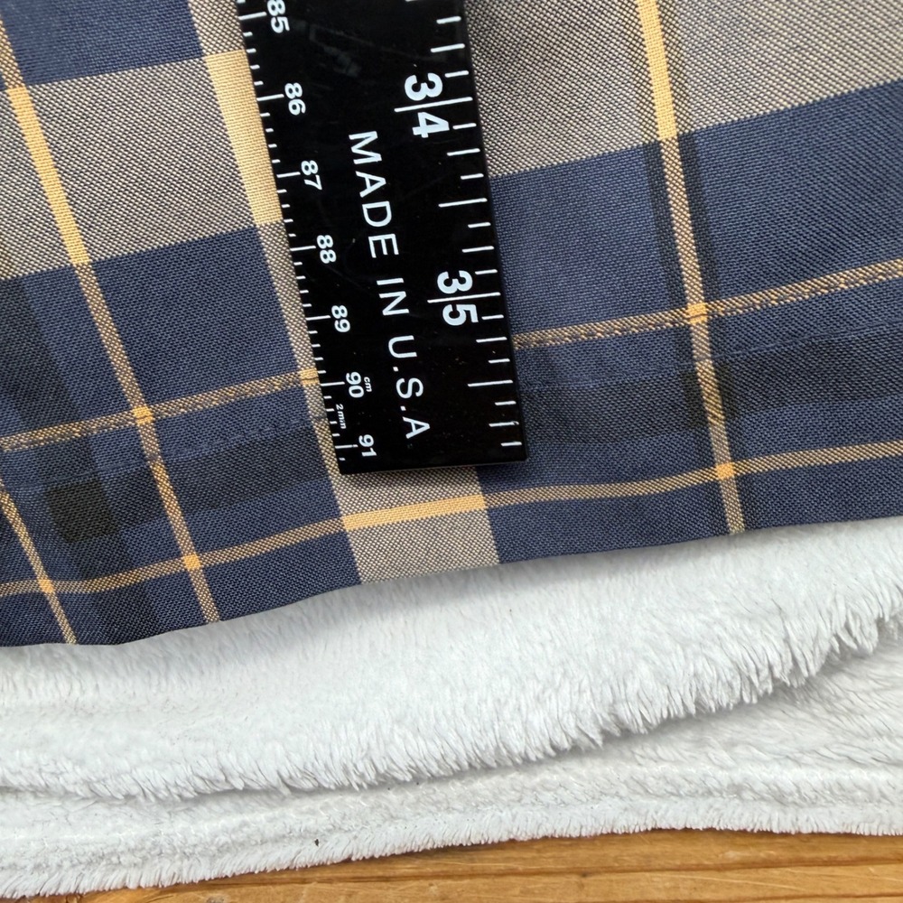 Southpole Shirt Mens 5XL Blue Plaid Function Button Down Long Sleeve Utility - Picture 7 of 12